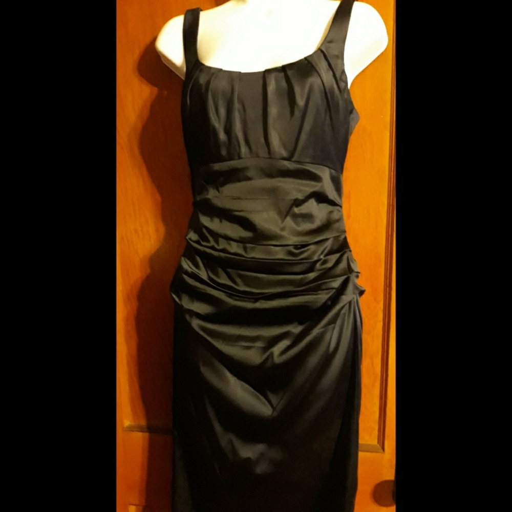 Suzi Chin Dark navy blue dress